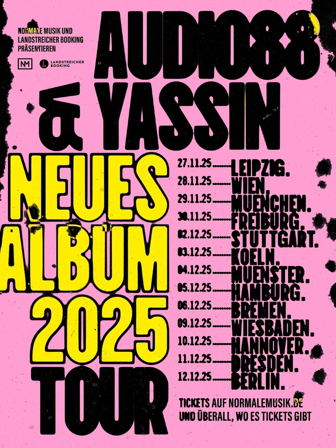 Audio88 Neues Album 2025 Tour Poster 2025